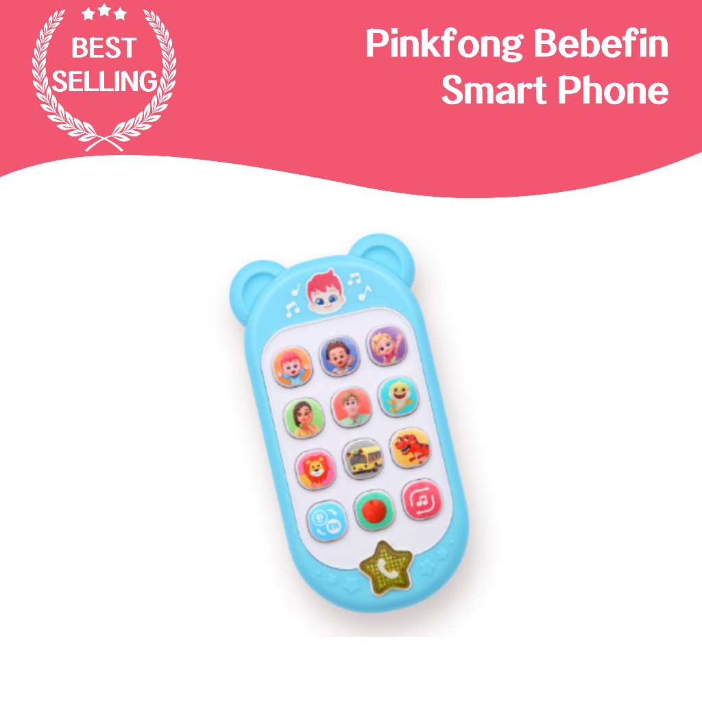 Pinkfong Bebefin Popular Children's Song Smartphone Educação Musical , Estimulação De Cinco Sentidos , Materiais Seguros , Jogo Interativo , Desenvolvimento De Criatividade , Somente Bebê , Comunicação