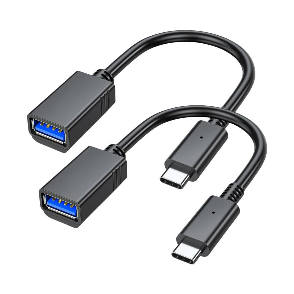 Cabo Otg Adaptador 2 UNI Tipo C Macho P/ USB femêa