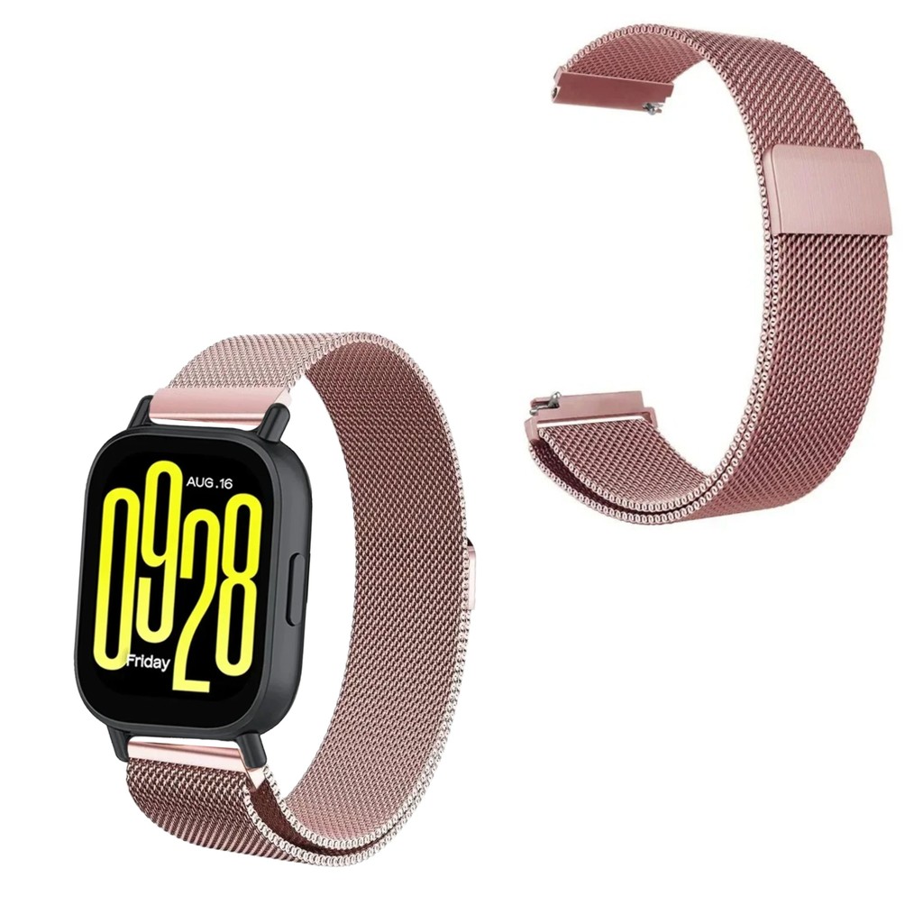 Pulseira aço inoxidável compatível com redmi watch 5 active