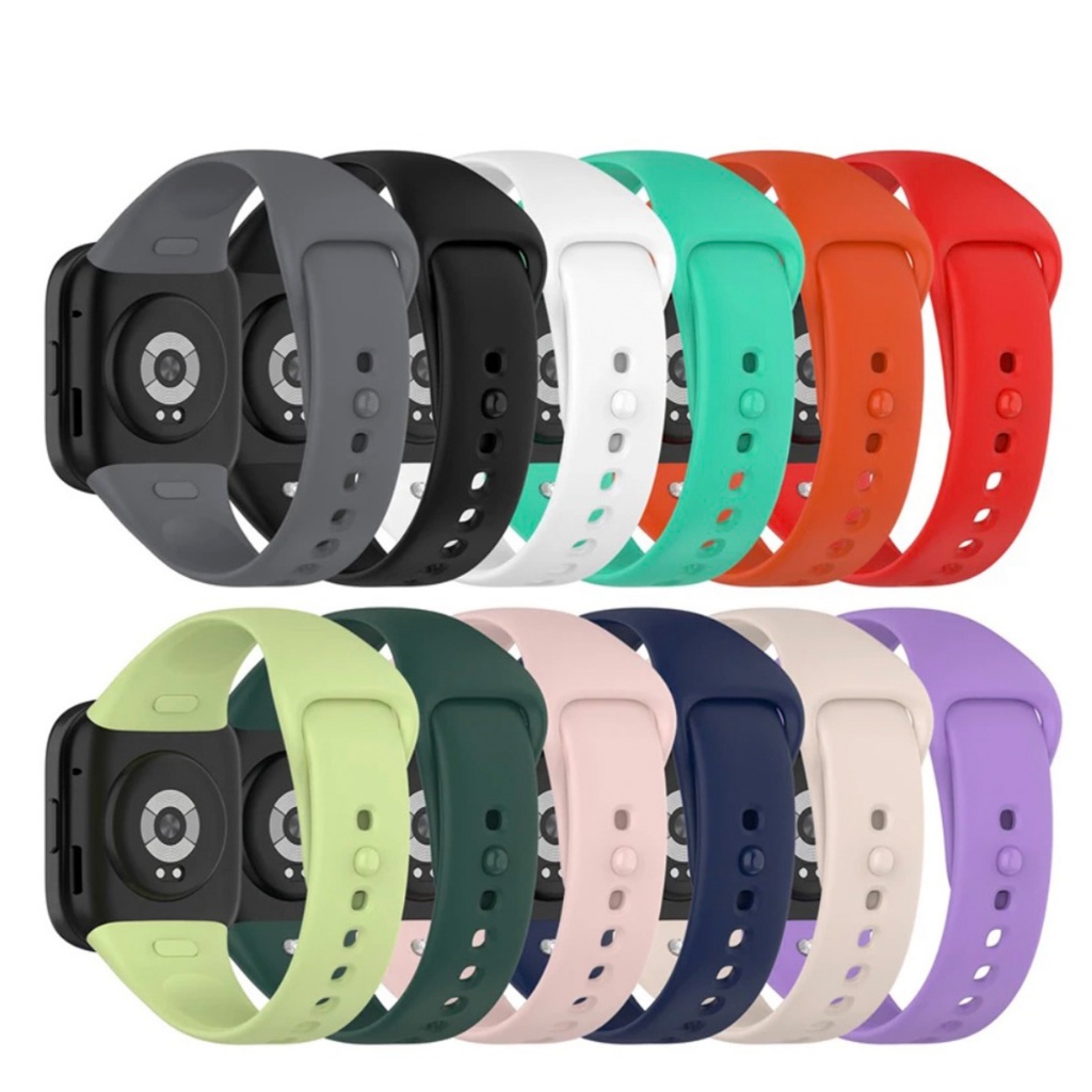 Pulseira de Silicone Extra Sport Colorida para Relógio Smartwatch Xiaomi Redmi Watch 3 Active
