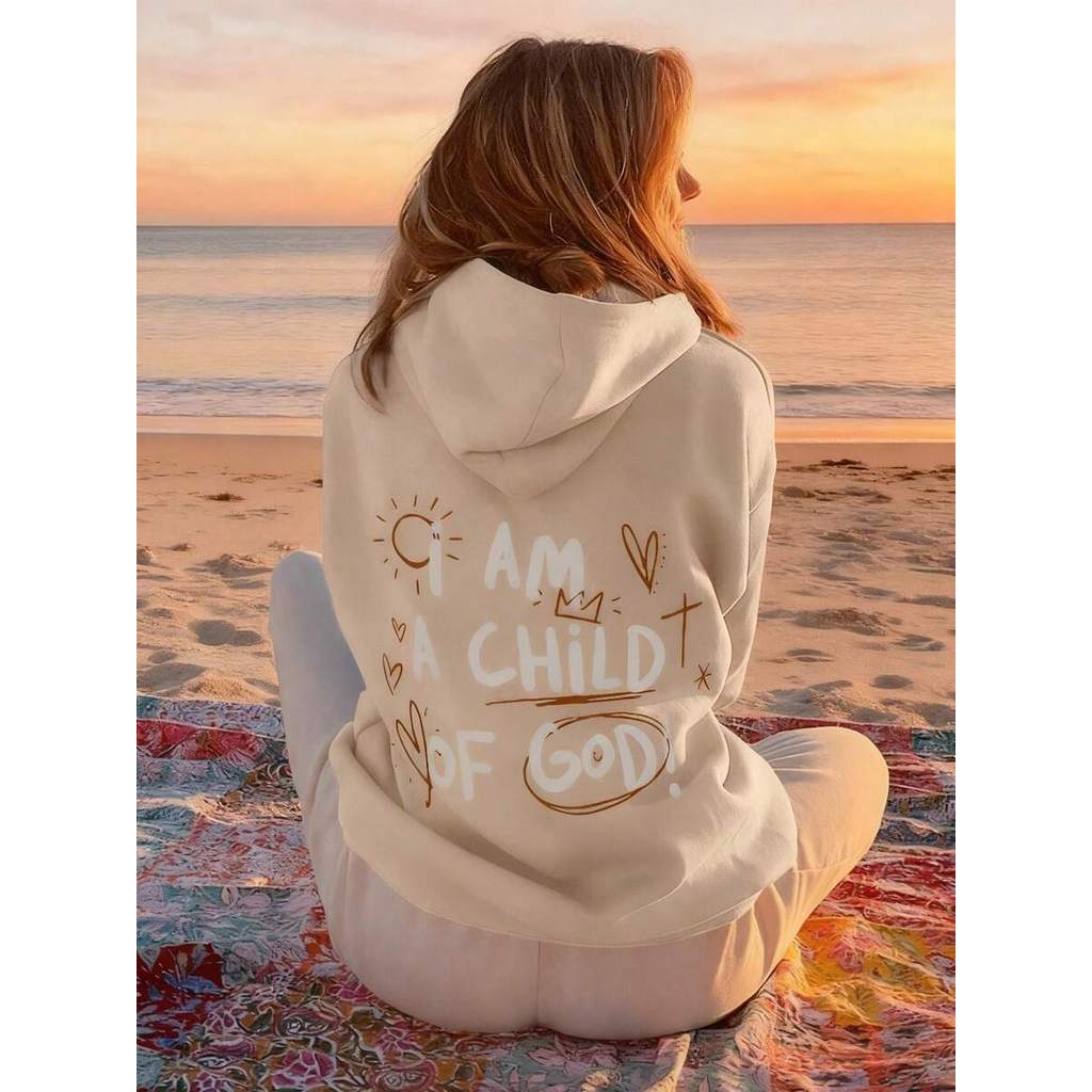 Blusa De Frio Moletom Casual Tumblr Cristão Im A Child Of God Agasalho Religioso