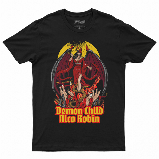 Camiseta Camisa Algodão unissex anime Demon Child Nico Roblin