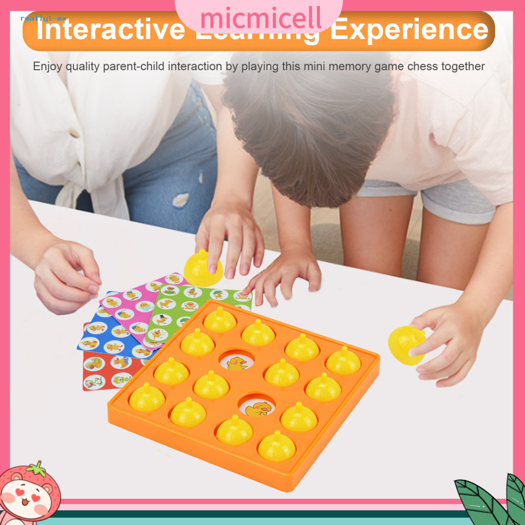 Memory Challenge Game Pieces Kids with 5 Double-sided Cards – Parent-child Educational Toy for Toddlers Boys Girls Fun