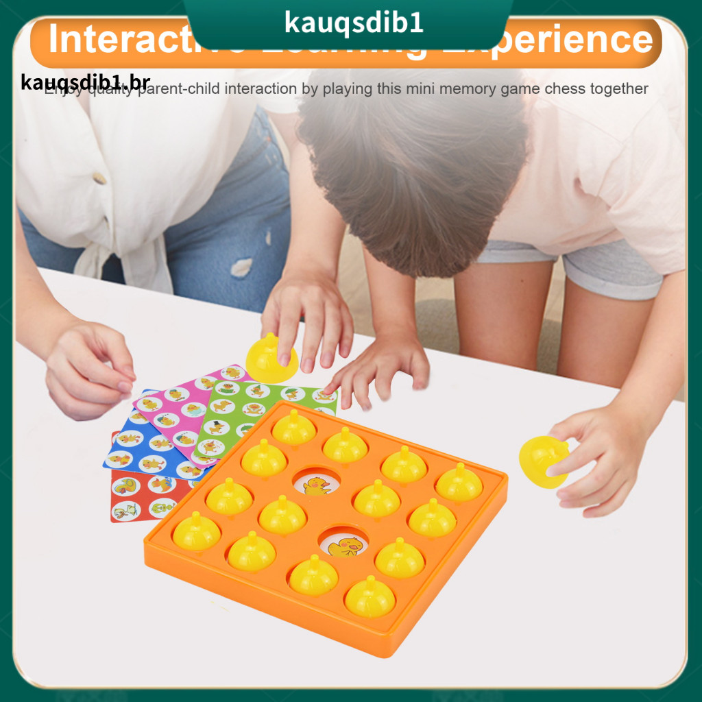 Family Memory Toy Board Kids Game with 5 Double-sided Cards – Parent-child Educational for Toddlers Boys Girls Challen