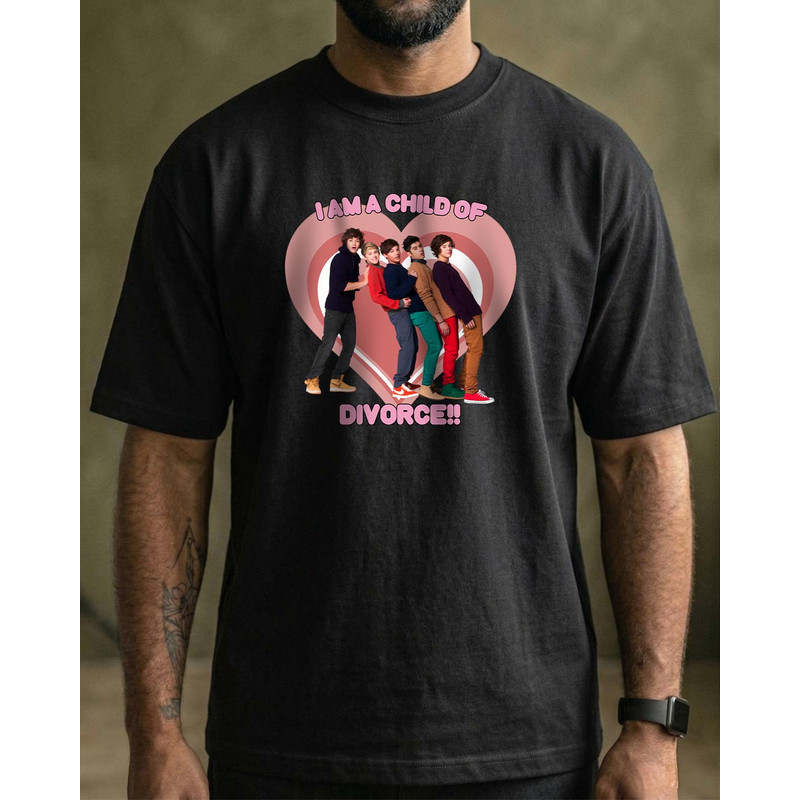 Camiseta Oversized I Am a Child Of Divorce Boy Band One StreetWear 100% Algodão