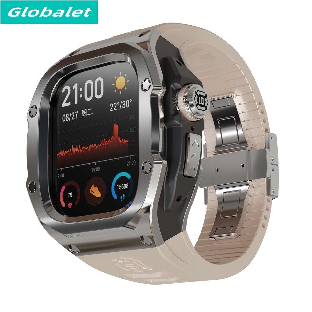 Clássico Smartwatch Série 8 7 Metal Multi Color Tamanho 45mm 44mm 49mm Para Apple Watch Strap E Case