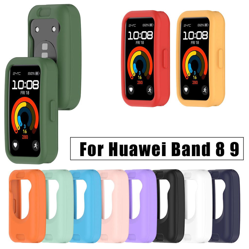 Capa Macia De TPU Para Huawei band 8 9 10 NFC Candy Color Slim Protetor De Tela De Smartwatch Relógio Inteligente