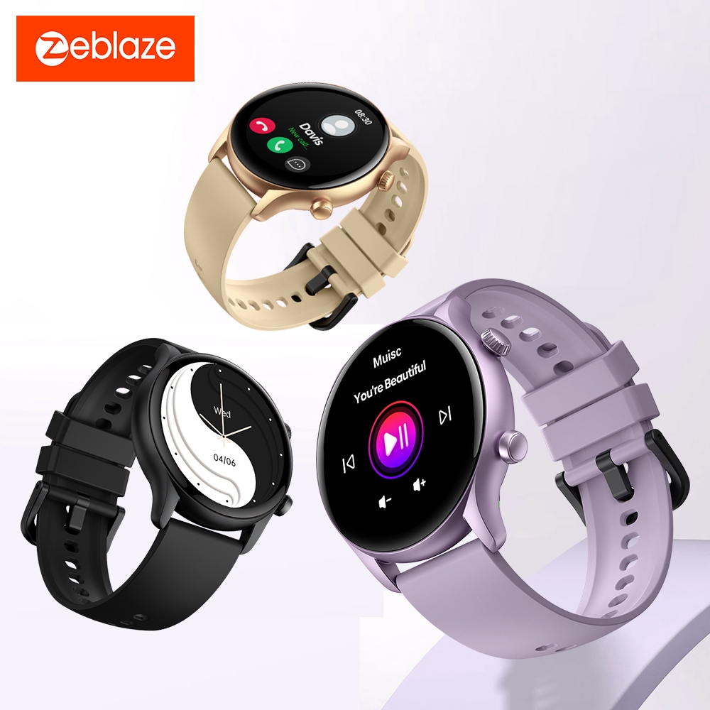 Zeblaze Btalk 3 Plus Voice Calling SmartWatch 1.39'' Grande HD Color Display Rastreamento de Fitness
