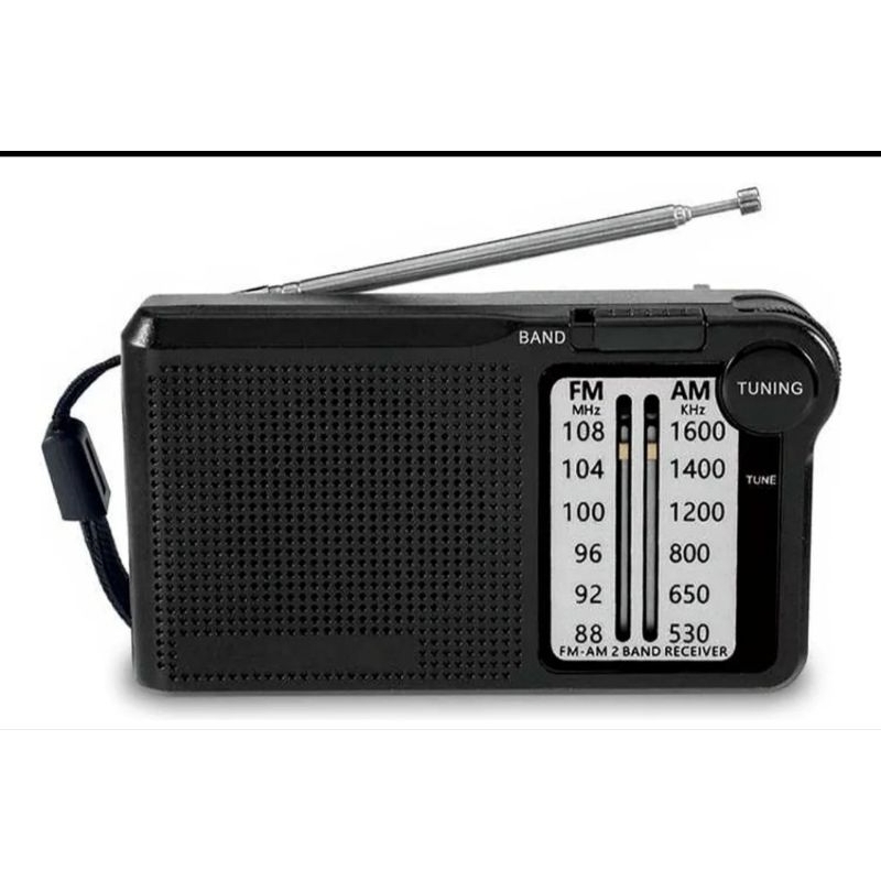 Mini Rádio Am/fm Recarregável Portátil De Bolso Pequeno