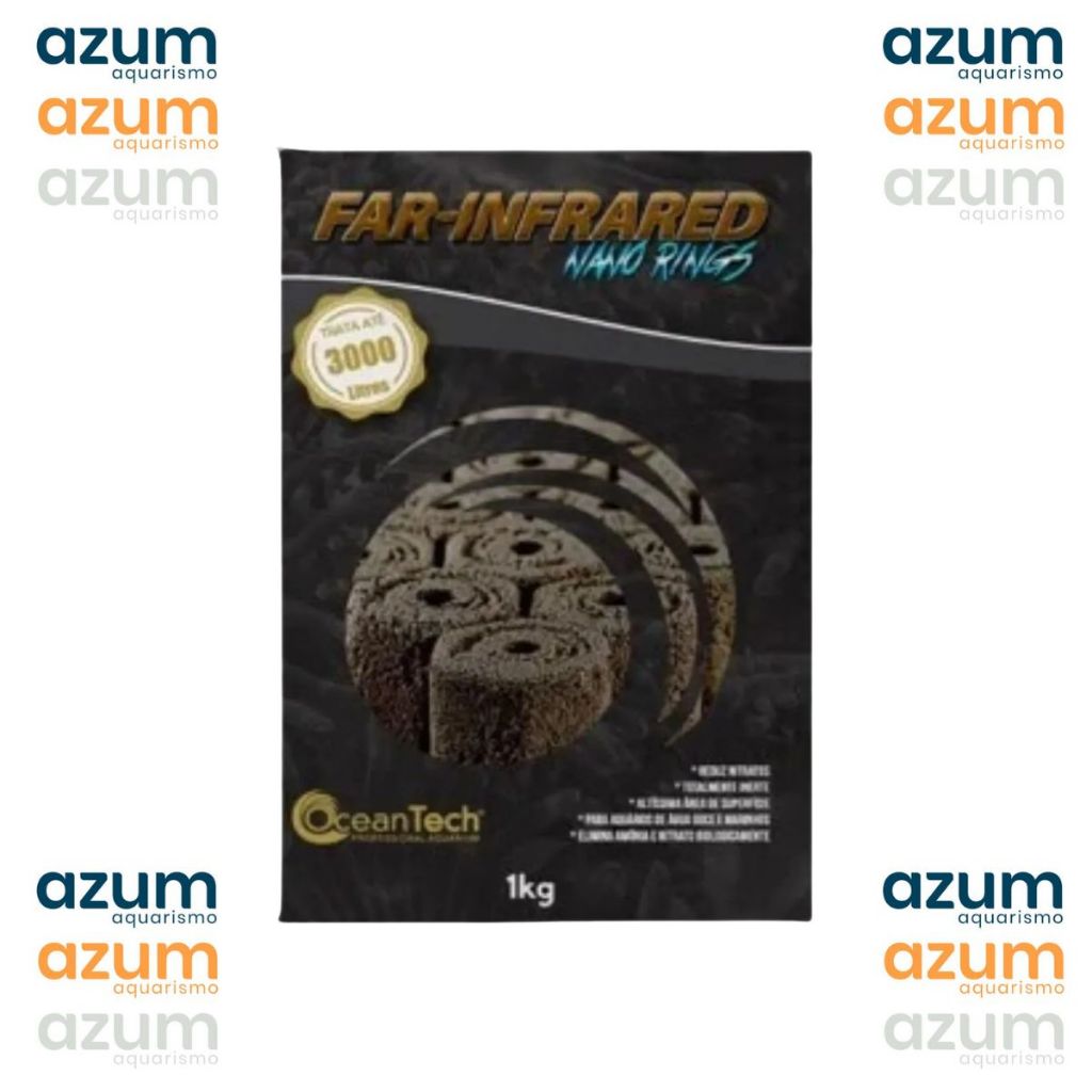 Far-Infrared Ocean Tech – Anéis cerâmicos far-infravermelho; filtro biológico; água cristalina