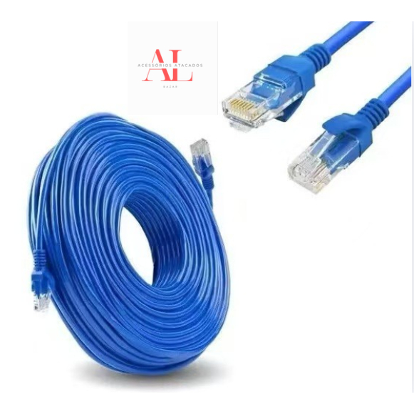 Cabo De Rede Azul   Internet Pc Notebook Roteador Smart Tv Video Game 5/10 Metros