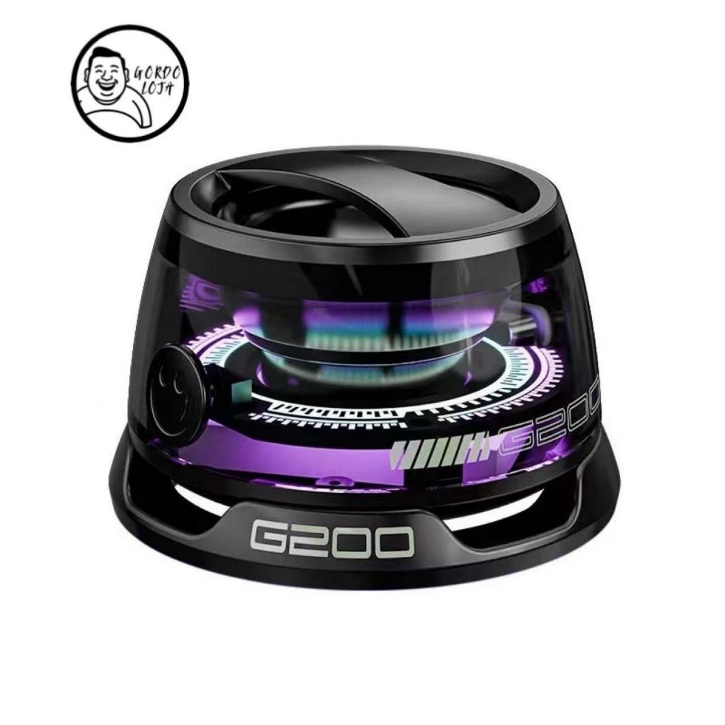 Alto-falante Bluetooth LED magnético portátil colorido ambiente RGB mini alto-falante à prova d'água