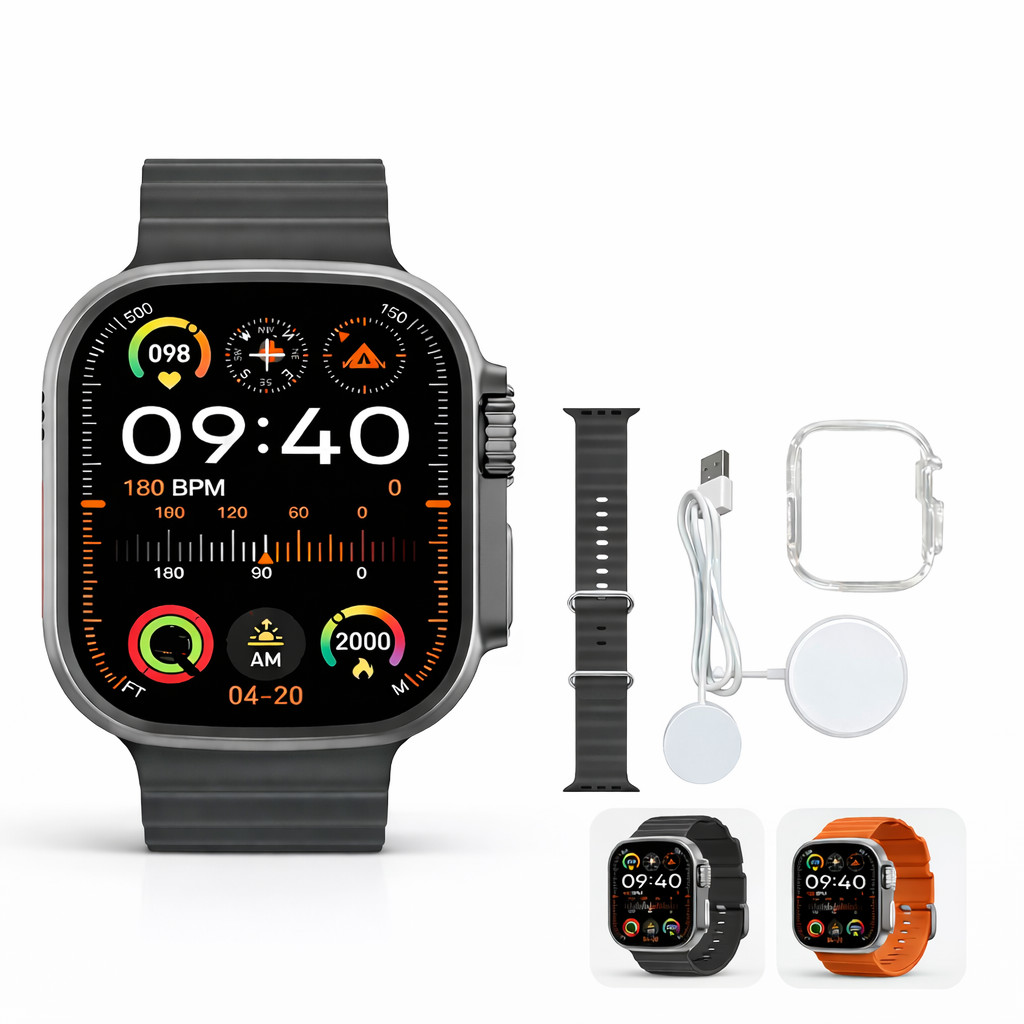 Relógio Smart Masculino 2.04” Alta Definição BT5.1 Bateria 350mAh Wireless Charge Android