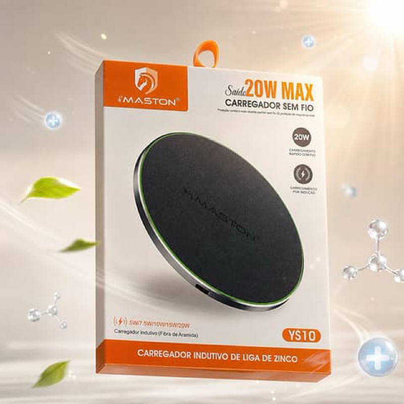 Carregador Wireless Magnético 20W Fast Charge para iPhone e Android | Carregamento Rápido por Indução