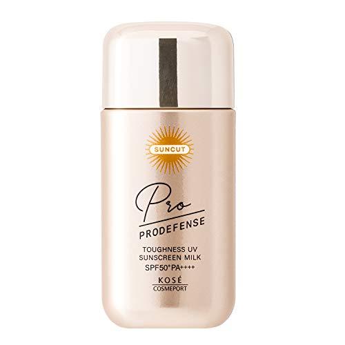 Suncut KOSE Pro Defense Toughness Sunblock UV Milk, highly adherent, resistant to sweat, water, and rubbing, 60mL, light