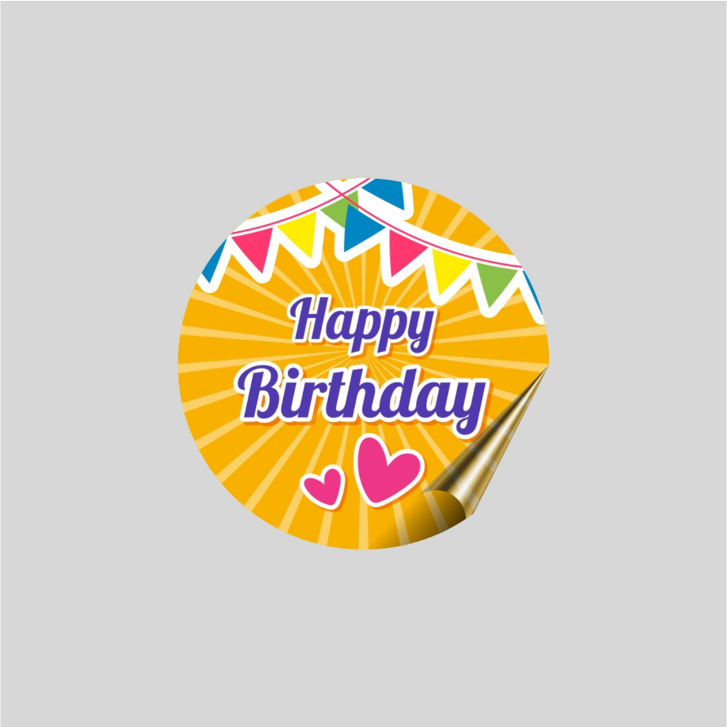 Etiquetas Adesiva _ 5cm _ Happy Birthday 2_ 250unid
