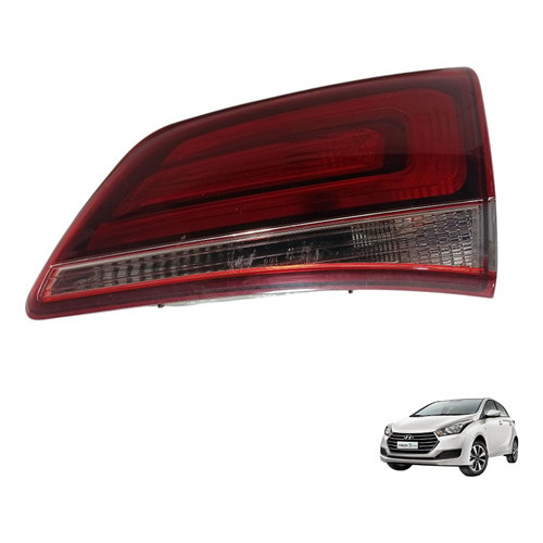 Lanterna Tampa Traseira Direita  Hb20 Hatch 2016 2019 Direito/passageiro Vermelho