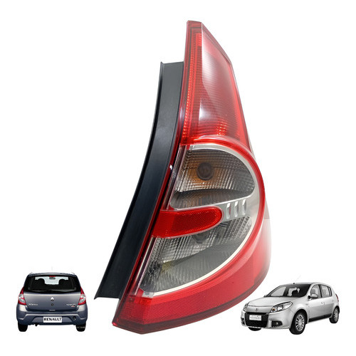 Lanterna Traseira Direita Renault Sandero 2008 2011 Bicolor Direito/passageiro Vermelho