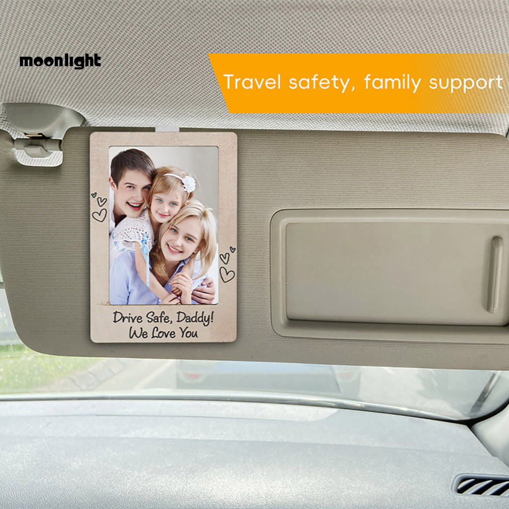 Sun Visor Photo Frame Car Picture Holder Clip – Personalized Decoration Family Display Perfect Gift for Southeast Driv