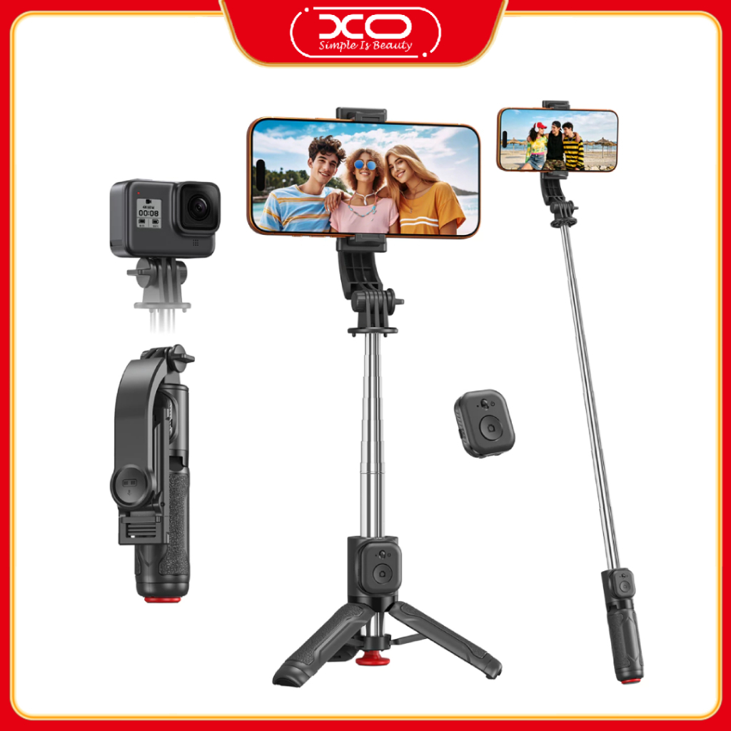 XO SS39 Light-Touch/Fold-Out Selfie Stick 70CM Suporte Removível Para Telefone/Duplo Como