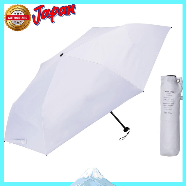Guarda-chuva dobrável Waterfront, sombrinha e guarda-chuva, série LESS IS MORE.  
'Quick Shut Light UV Block Fold' 55cm