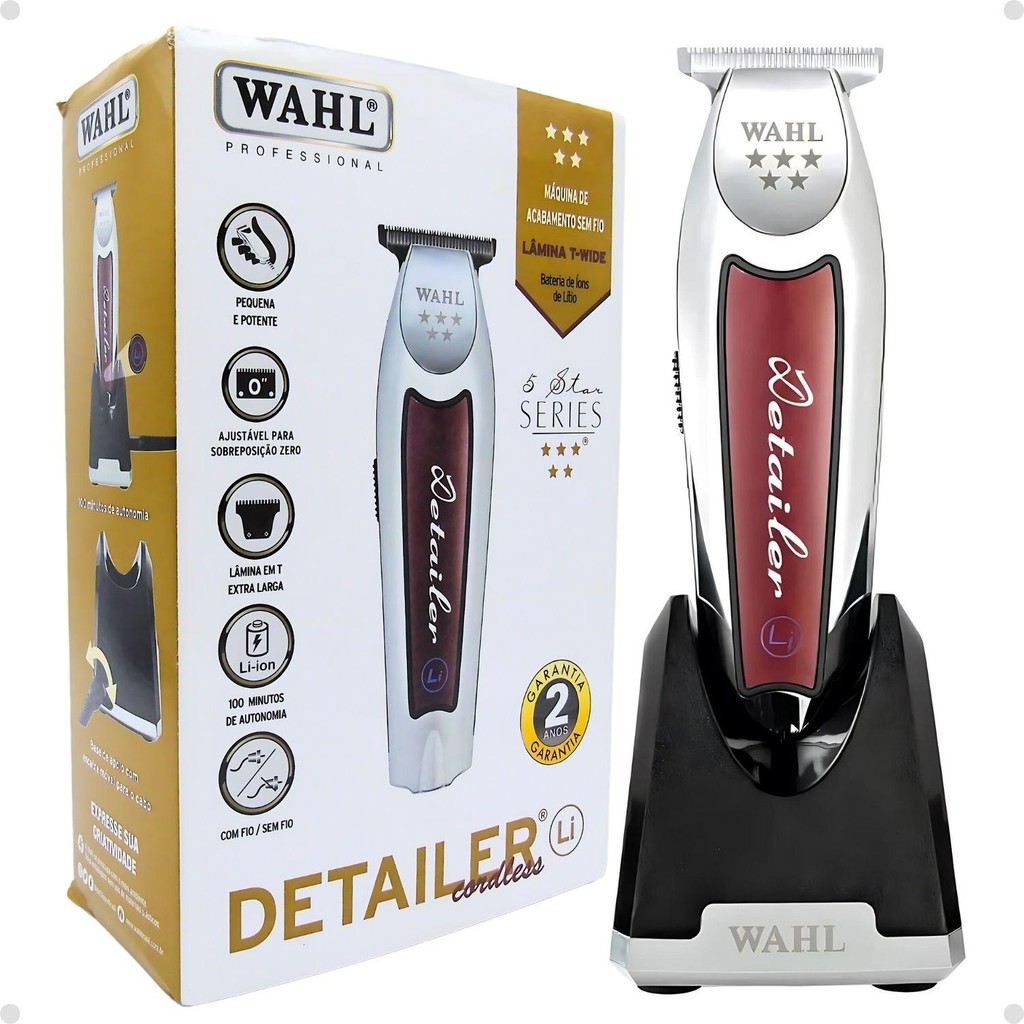 Wahl 5 Star Series Detailer Cordless Li Máquina de Acabamento Bivolt