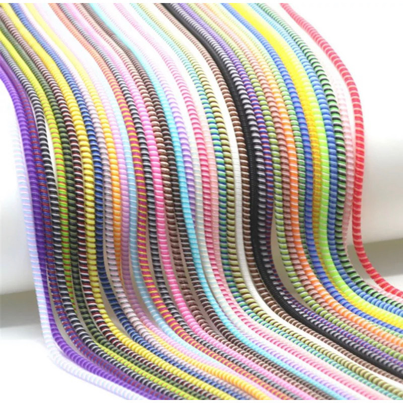 Protetor dee fio Celular Manga De Proteção Cabo USB Universal 1.4M  De Dados De Três Cores Em Um Grampo Espiral Criativo