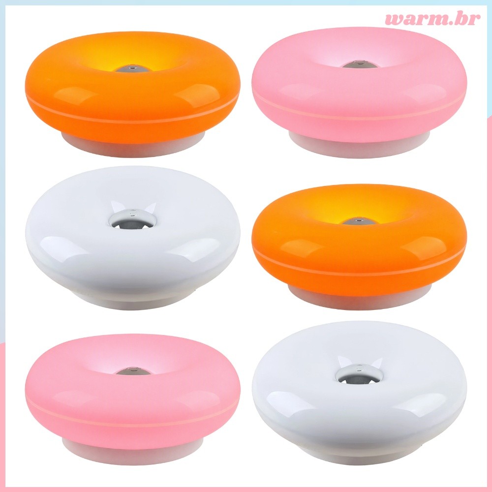Touch Sem Fio LED Donut Lamp Night Light Para Sala De Estar E Decoração De Quarto [waroom.br]
