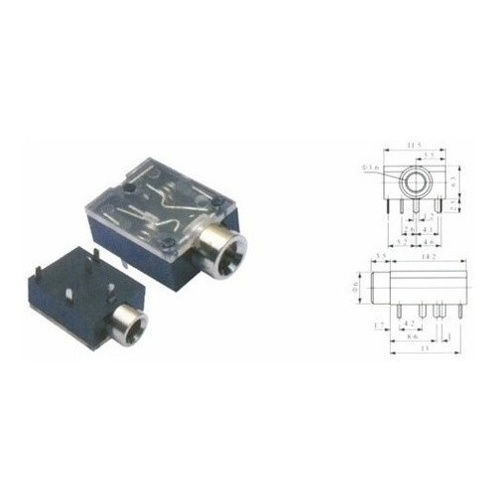 50 Peças - Jack J2 Stereo 5t S/ Rosca Pj-324 Promoção