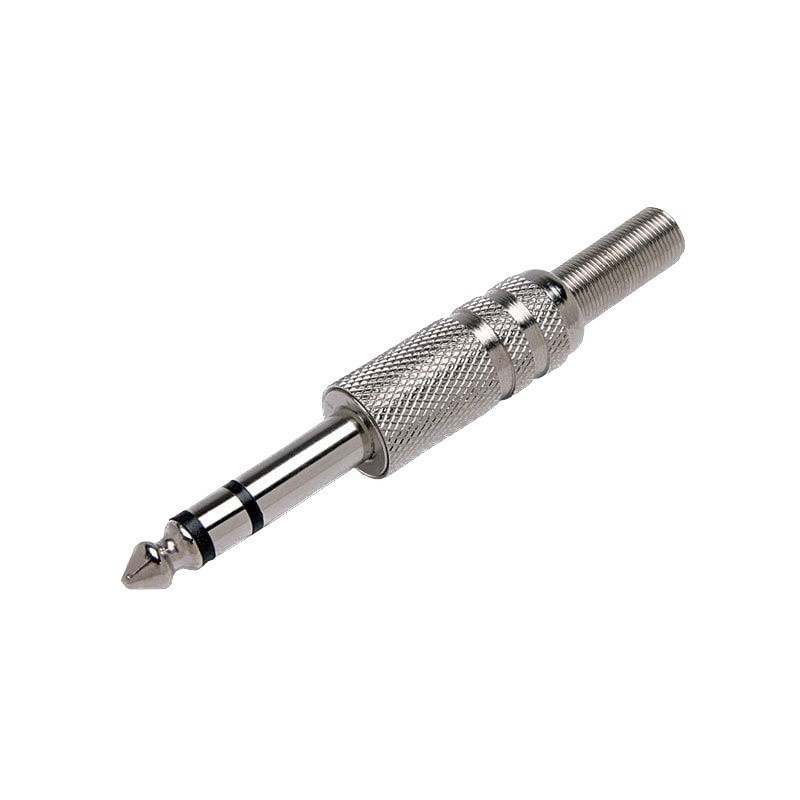 kit 15 conector p10 com mola stereo