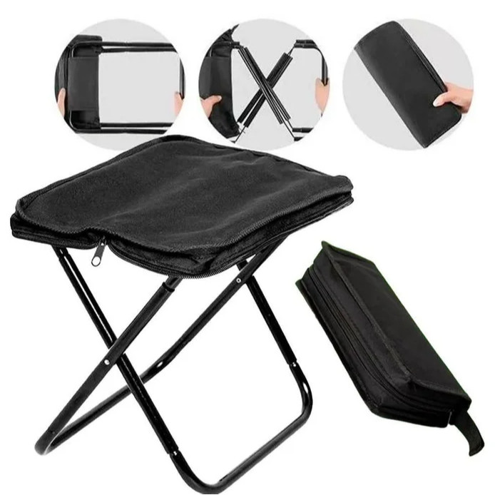 Cadeira Dobrável Portátil Para Camping Praia Pesca Multifuncional Resistente