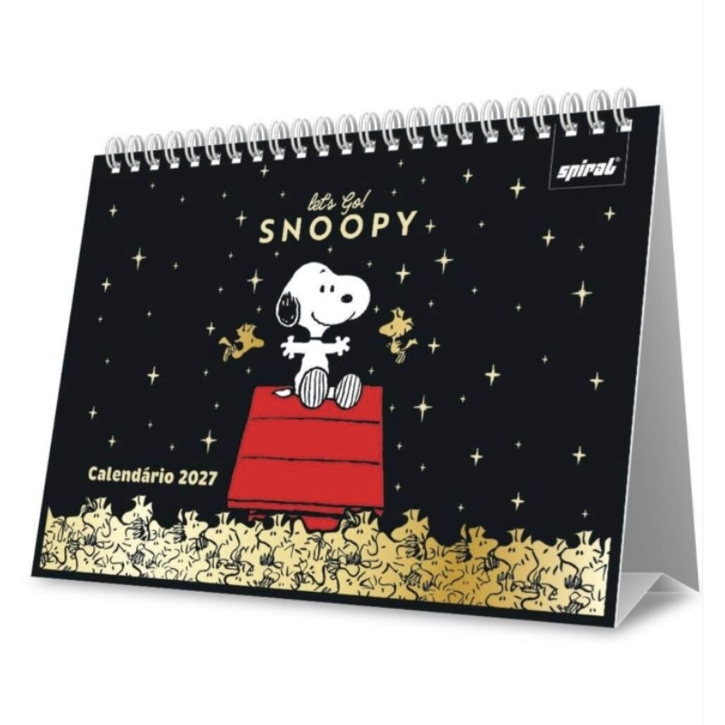 Calendário de mesa 2027, Snoopy.