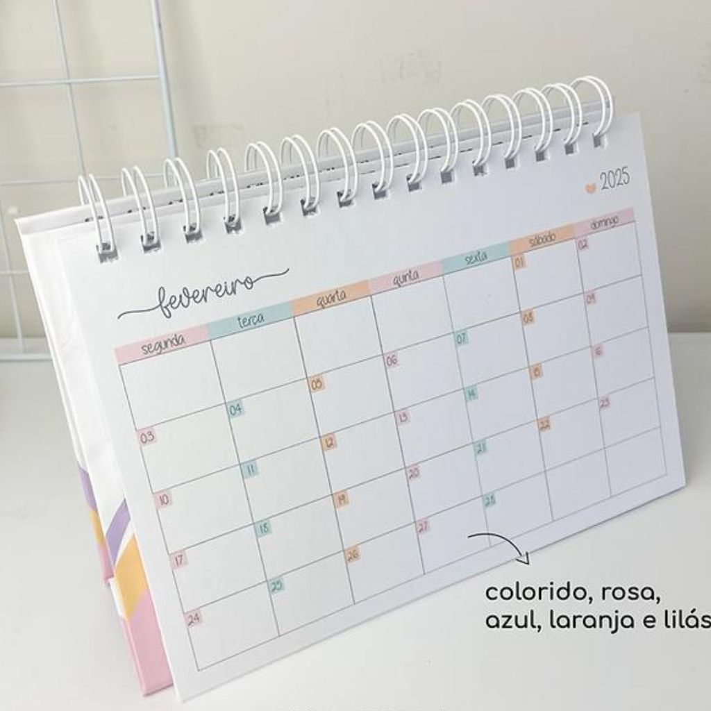 CALENDÁRIO CLEAN COLORS - EDIÇÃO ESPECIAL 2025
