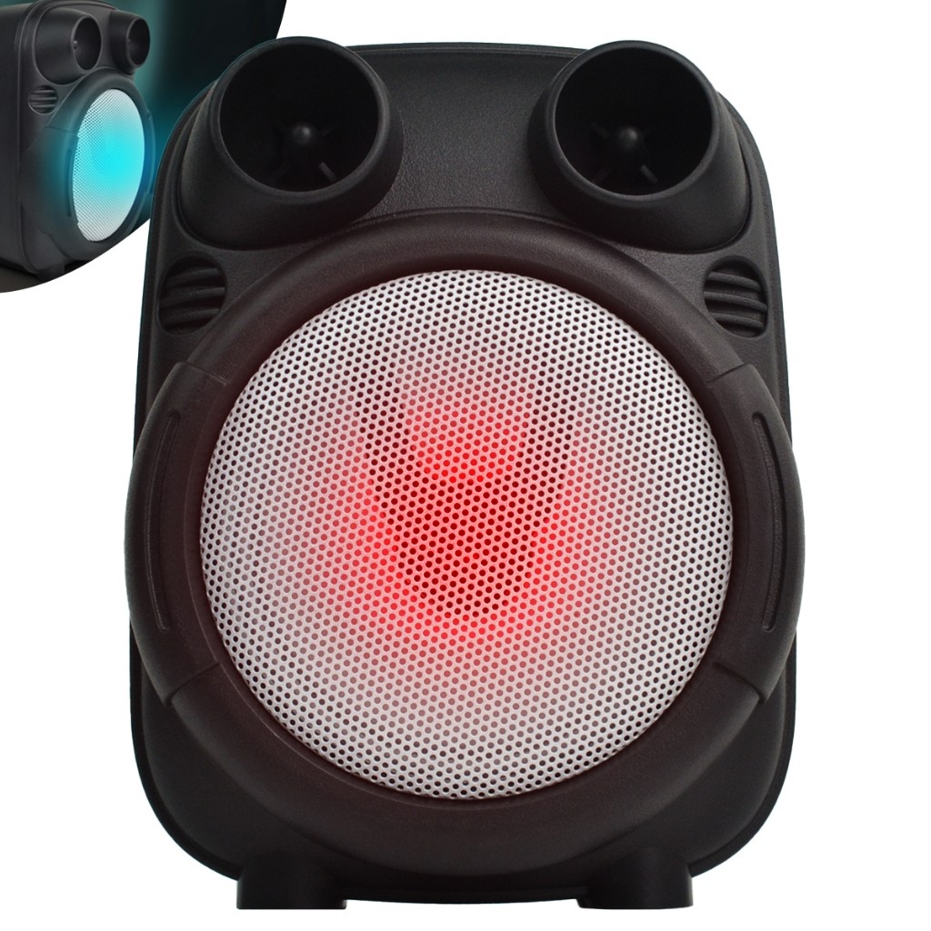 Caixa De Som Alto-falante Bluetooth Portátil Led