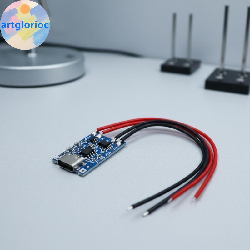 Artglorioc 18650 Módulo De Carregador 2 Peças 3.7V 1A Tipo-C TP4056 Placa De Carregamento Para Dispositivo Vestível DIY