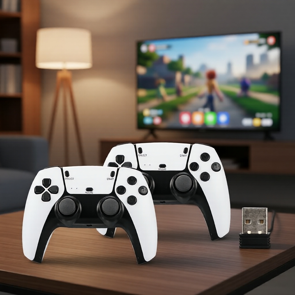 Game Stick M15 Console de TV 4K 64GB, 20000 Jogos Retro Integrados, Controladores Wireless