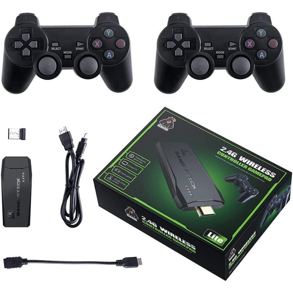 Game Stick Retro 2 Controle 2.4g Wireless 10000 jogos