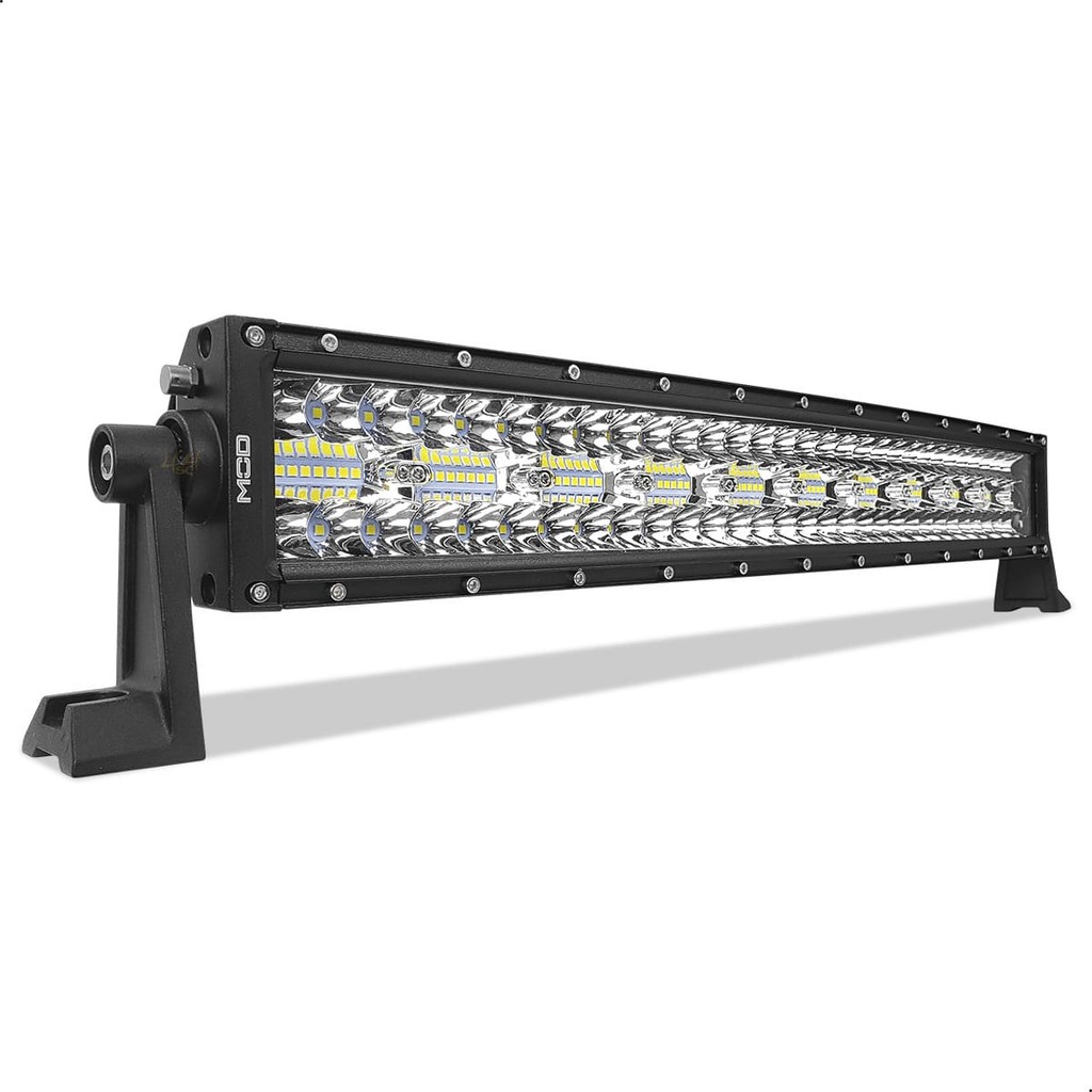 Barra LED Mod LEDs 390W Lente 8D Curva Farol Milha Auxiliar Foco Spot e Flood 22 Pol Led  6500K IP68