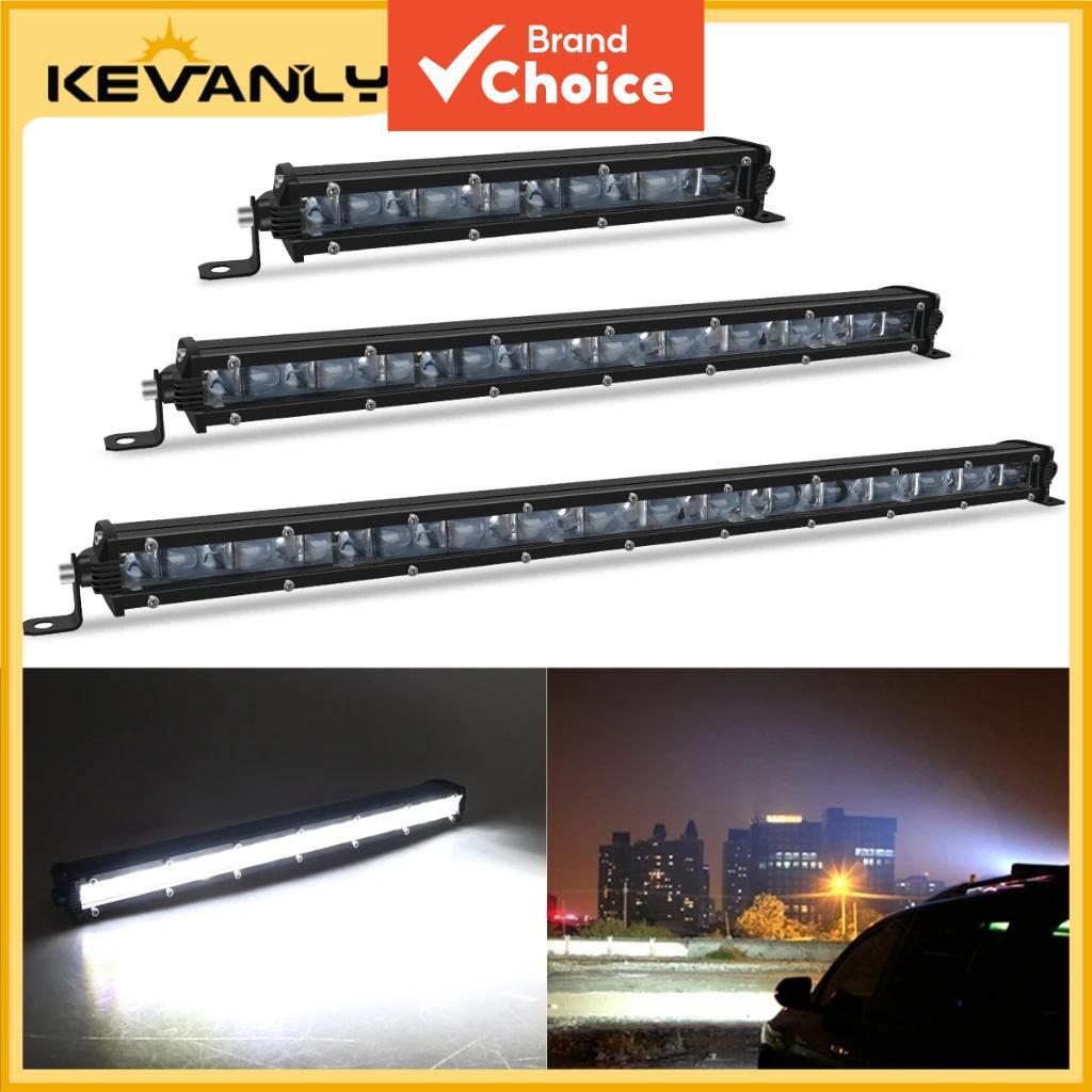 Barra De Luz LED Kevanly Super Slim 8 14 20 Polegadas 12v 24v Spot Flood Off Road Trabalho Para Carro Suv