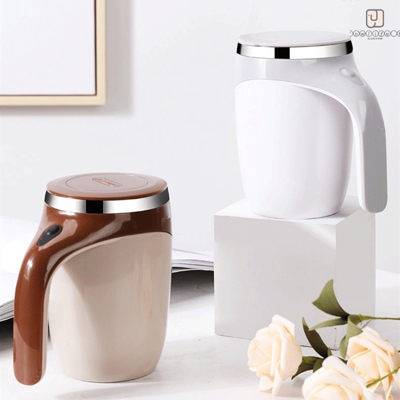 Caneca De Café Elétrica Com Agitação Automática De Aço Inoxidável-Copo De Mistura Automático Para Home Office
