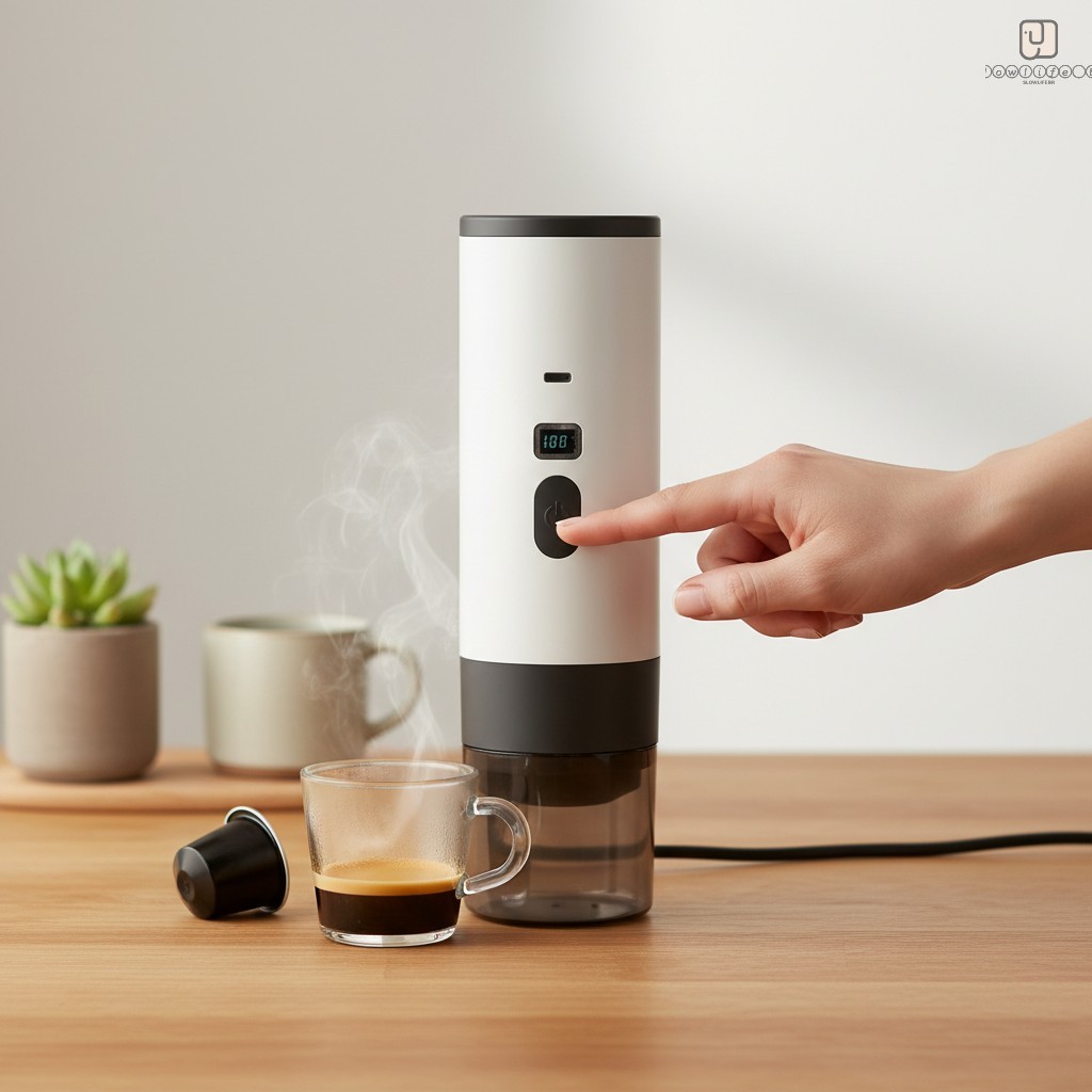 Máquina Elétrica Portátil De Café Expresso-Cafeteira Cápsula Para Home Office
