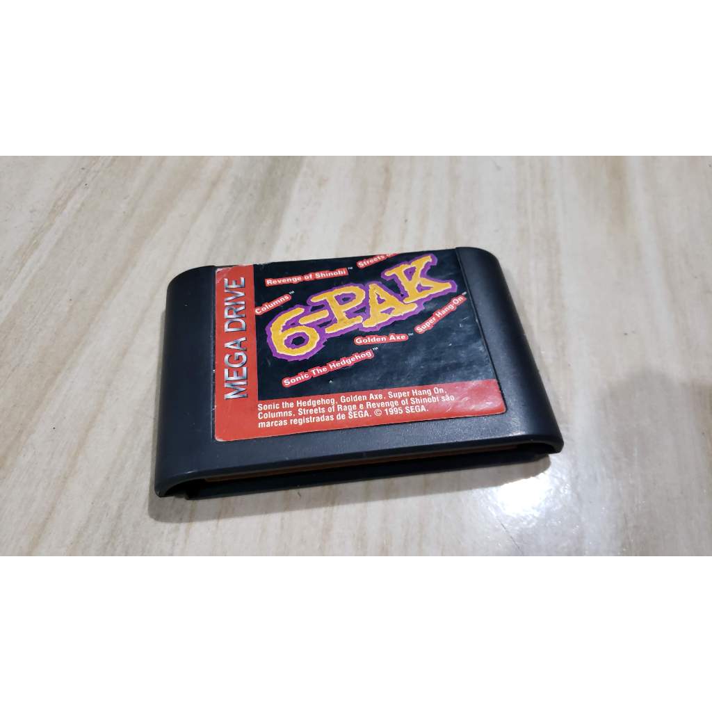Jogo 6-pak Original Tec Toy Para Mega Drive Tudo Ok! M88