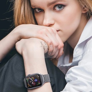 Pulseira AÇO Compatível Apple Watch Iwo W37 PRO 38 40 42 44 41 45 mm Elos 3 GOMADO YQZ Confortavel – Top de Linha