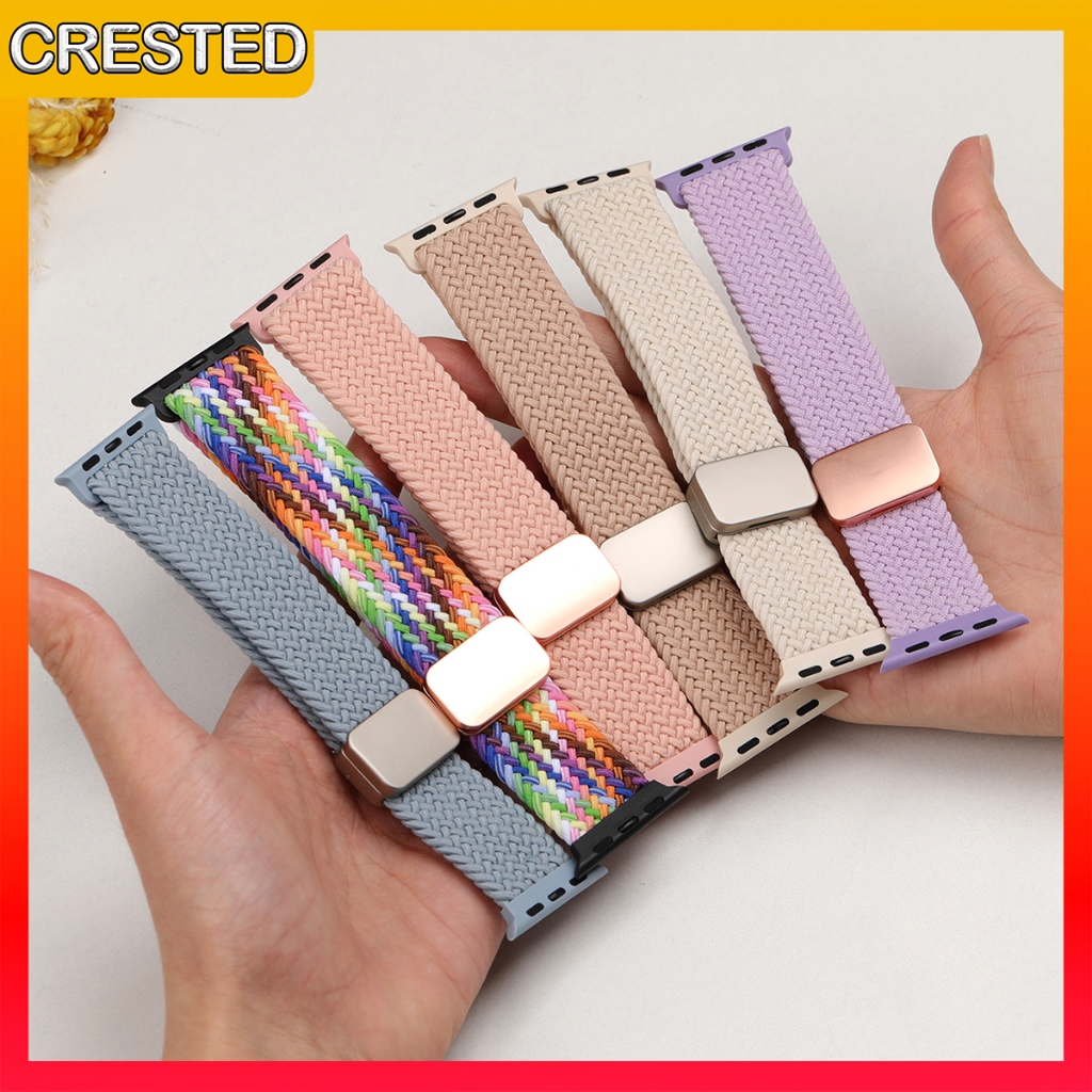 Pulseira De Nylon Para Apple Watch Ultra Série 10 9 8 7 SE 6 5 4 3 49mm 46mm 45mm 44mm 42mm 41mm 40mm 38mm W69 Pro