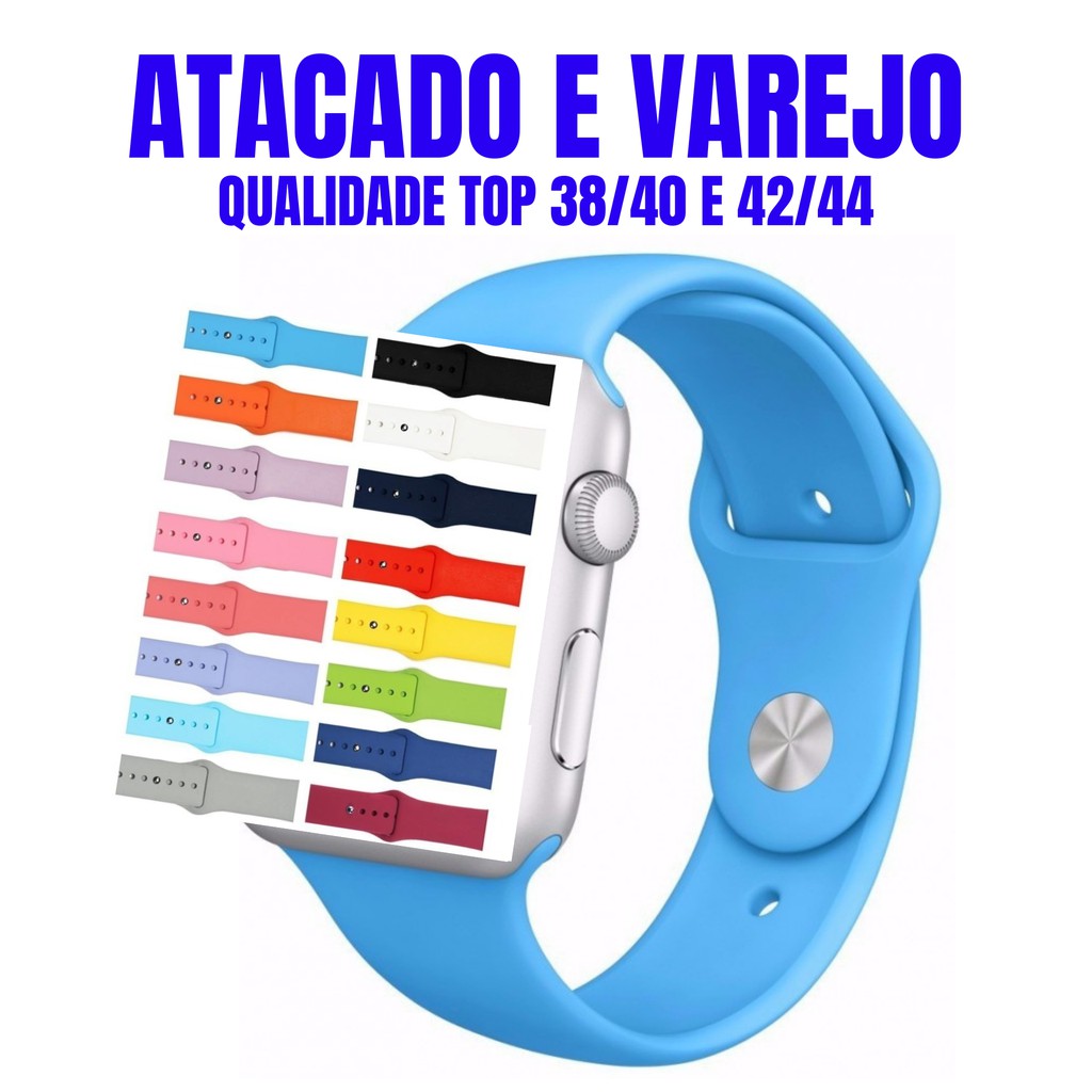 Pulseira de Silicone SM 42mm 44mm 9,5/11,8cm Para Apple Watch Iwo T500 w26 Iwo 8 9 11 12 Lite Pró Top