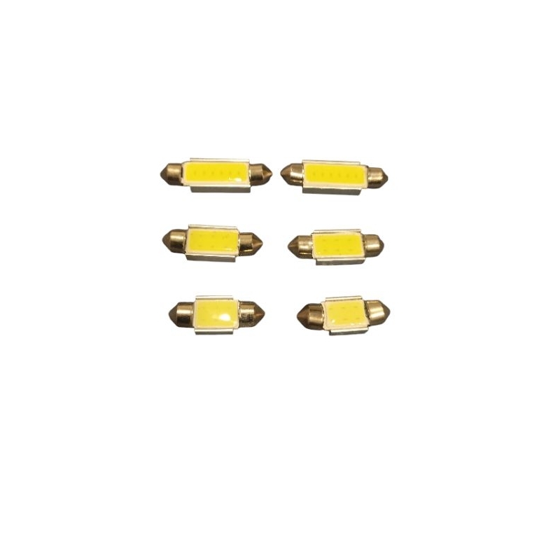 2x Torpedo Led Automotivo Cob 31 mm 36 mm 39 mm 41 mm Luz Teto Torpedo de led de Carro