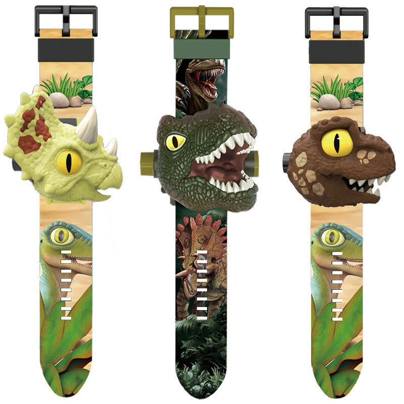 Kids Dinosaur Projection Watch Toy Cartoon Image Projector Wrist Watch Children Toy Birthday Gift