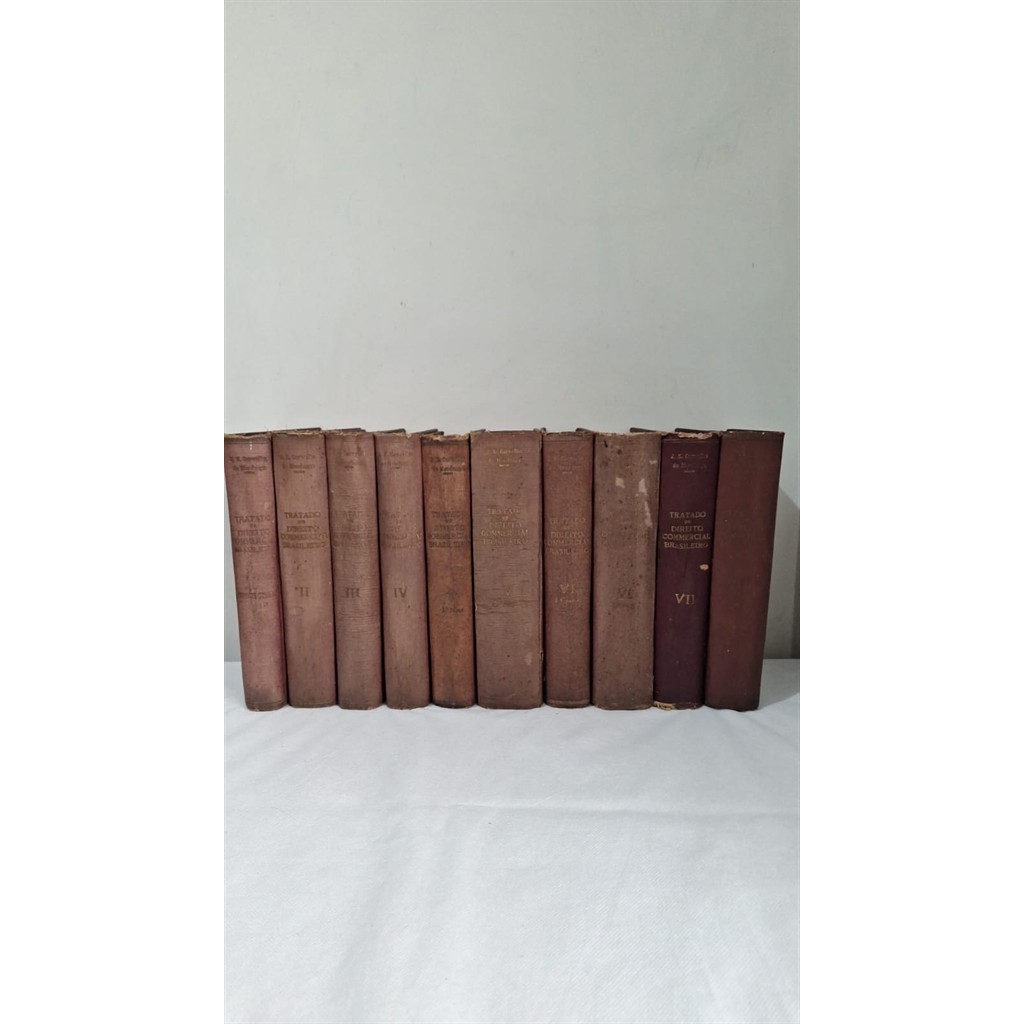 Coleção Tratado de Direito Commercial Brasileiro - 10 volumes autor J.X.Carvalho de Mendonça