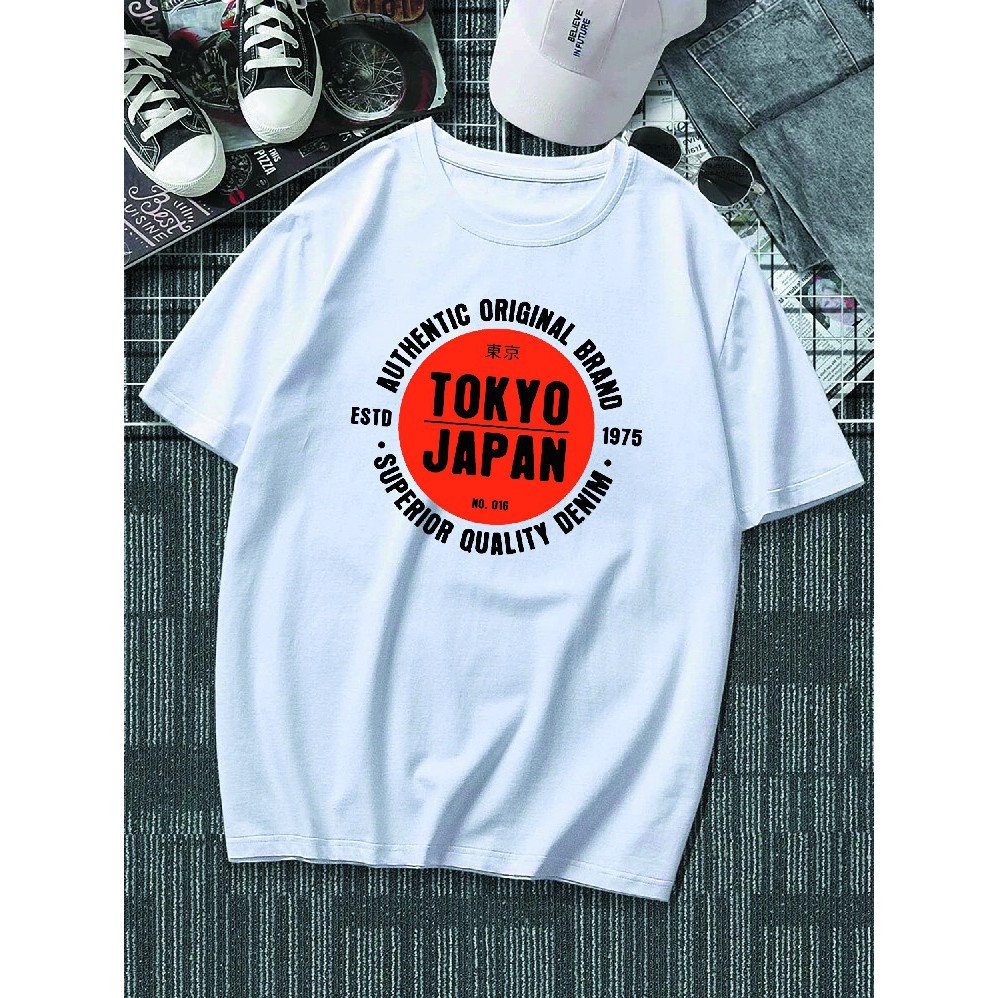 Camiseta Unissex Estampa Authentic Original Brand Superior Quality Tokyo Japan 100% Algodão