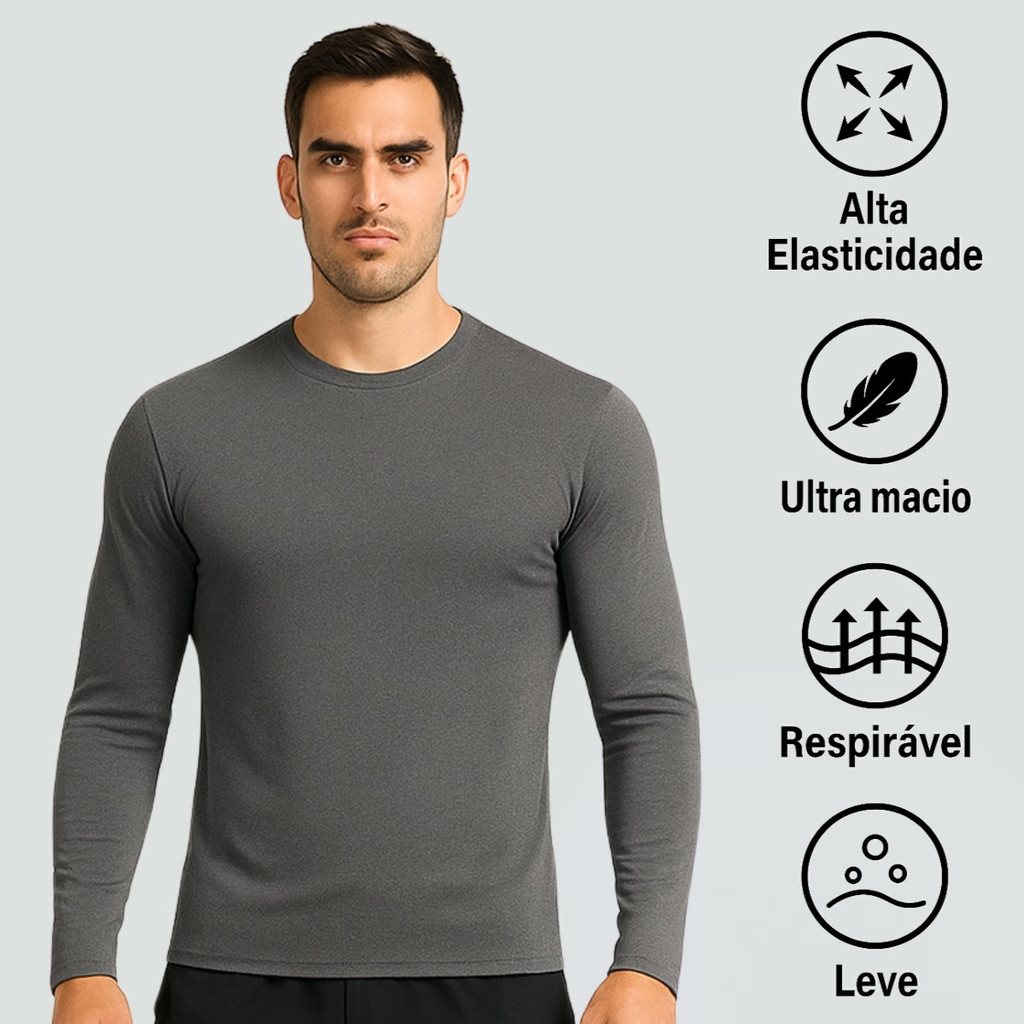 Camiseta Térmica Segunda Pele Proteção Uv Extreme Premium Fitness